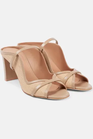 MALONE SOULIERS Norah 70 leather-trimmed sandals