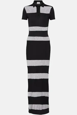 COPERNI Striped shee-paneled maxi dress