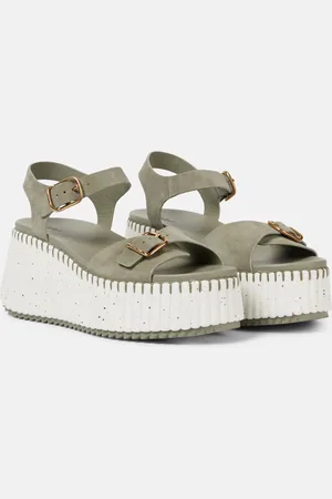Chloé ChloÃ© Nama suede platform sandals