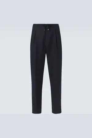 Brunello Cucinelli Linen and cotton tapered pants