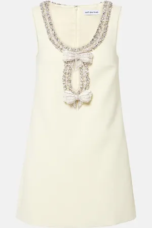 Self-Portrait Embellished minidress