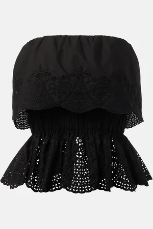 POSSE Beryl peplum cotton top