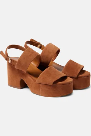 Robert Clergerie Cora4 suede platform sandals
