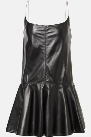 Alaïa AlaÃ¯a Slip leather romper