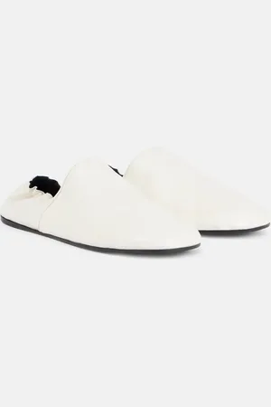 Khaite Banks leather slip-on shoes