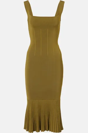 GALVAN Atalanta knitted midi dress