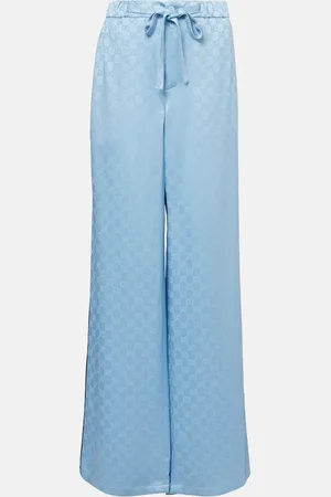 Gucci GG satin wide-leg pants