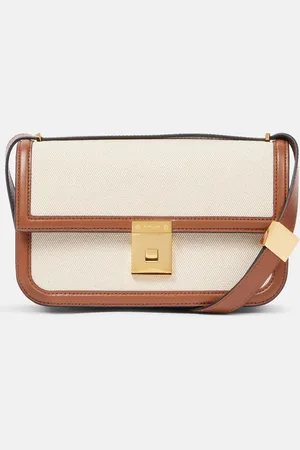 DeMellier Paris leather-trimmed shoulder bag