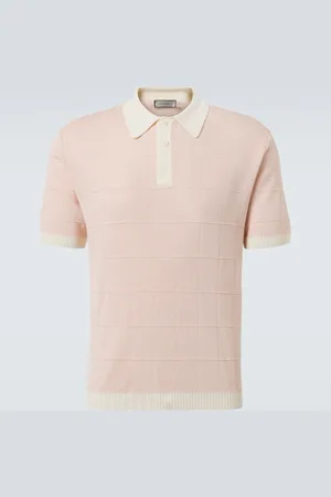 CANALI Linen and silk polo shirt