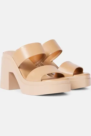 Robert Clergerie Next leather platform sandals