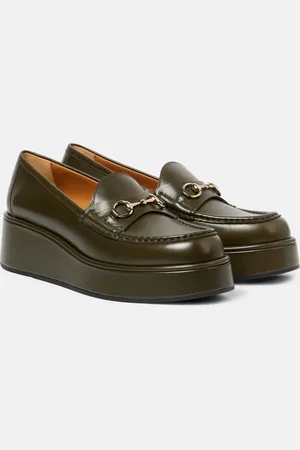 Gucci Horsebit leather platform loafers