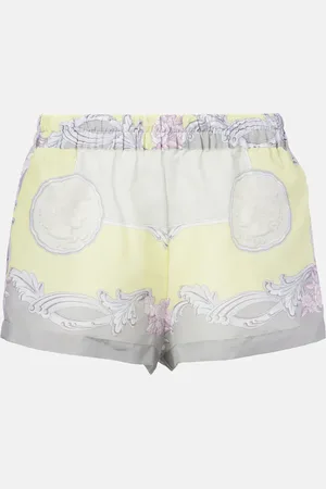 VERSACE Medusa Cameo semi-sheer cotton and silk shorts
