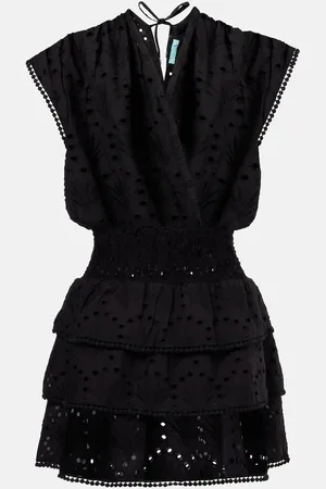 Melissa Odabash Jess ruffled cotton minidress