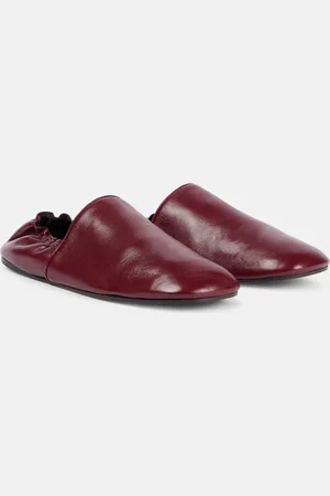 Khaite Banks leather slip-on shoes