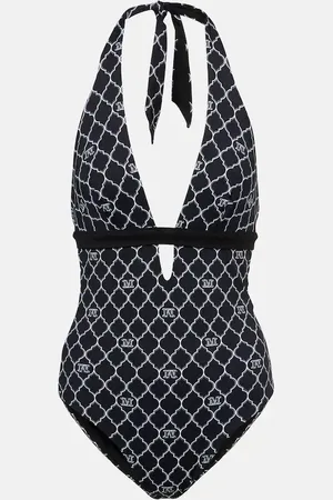 Max Mara Calenda printed halterneck swimsuit