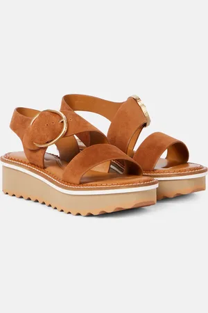 Robert Clergerie Finley suede platform sandals