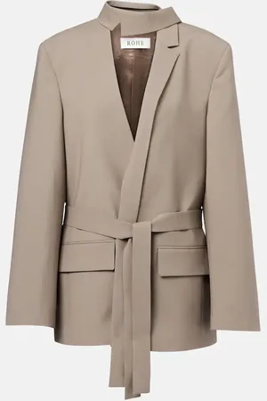 Rohe RÃ³he Deconstructed belted blazer