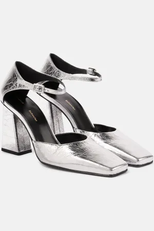 Proenza Schouler Quad metallic leather pumps