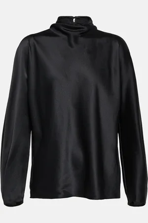 Vince Draped silk blouse