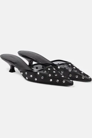 Khaite Minna embellished mules