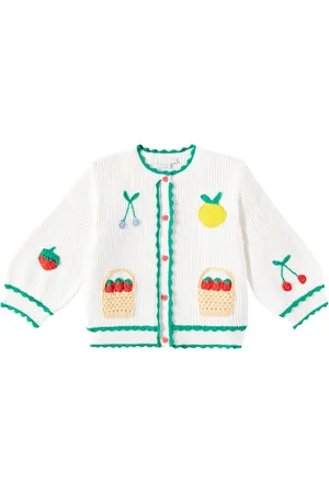 Stella McCartney Crochet appliquÃ© cotton cardigan