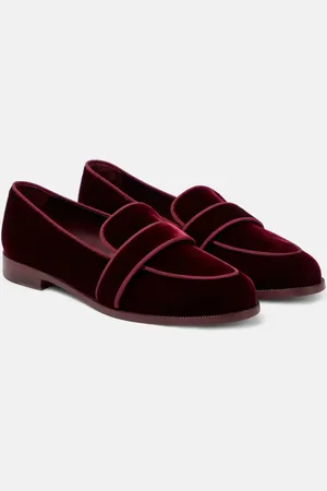 Aquazzura Martin velvet loafers