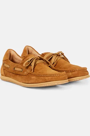 Jacquemus Batto croc-effect suede boat shoes