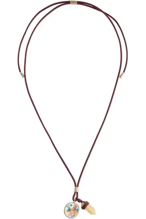 Chloé ChloÃ© Jemma leather and quartz necklace