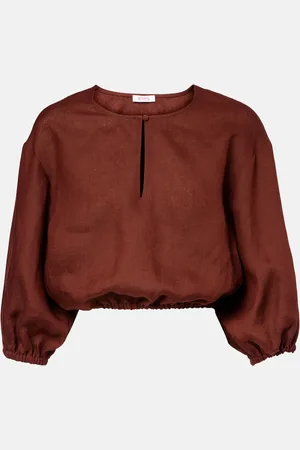 ERES Gracieux linen crop top