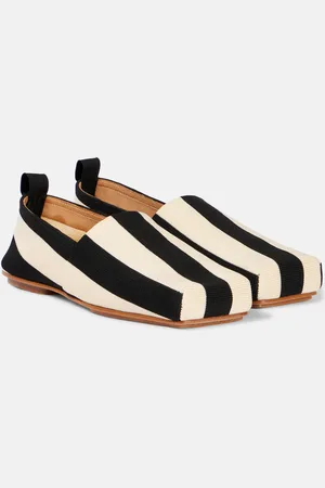 Jacquemus CarrÃ© striped slip-on shoes