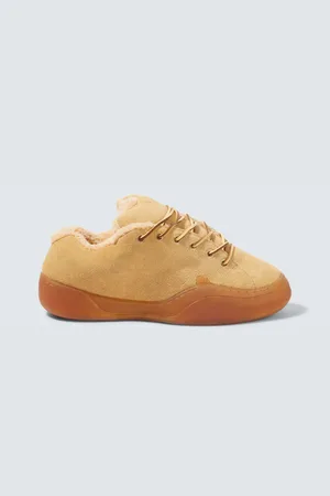 ERL Sand Vamp shearling-lined suede sneakers