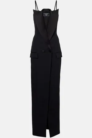 Balmain Wool grain de poudre gown