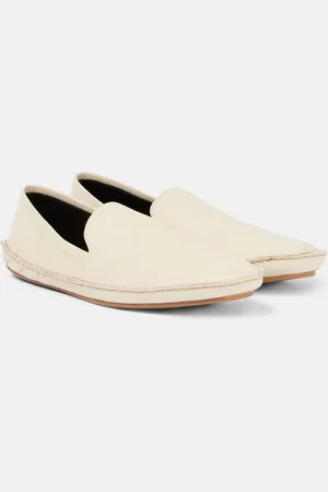 The Row Vasko leather slip-on shoes