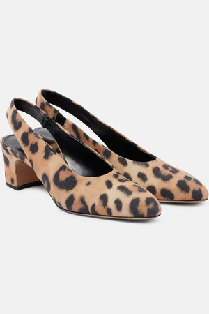PARIS TEXAS Lavinia 50 leopard-print suede pumps