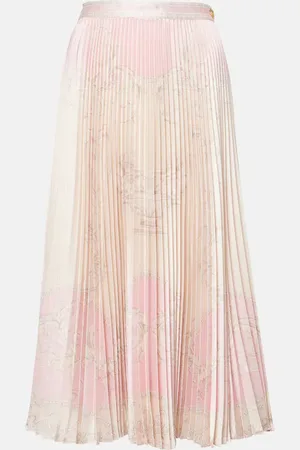 VERSACE La Coupe des Dieux plissÃ© midi skirt