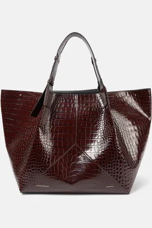 Victoria Beckham W11 Large croc-effect leather tote bag