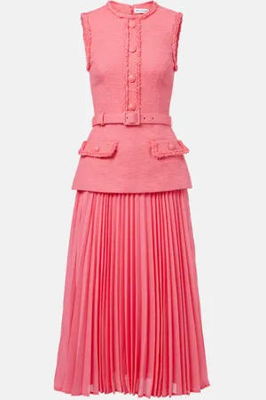 Rebecca Vallance Montana crÃªpe and georgette midi dress