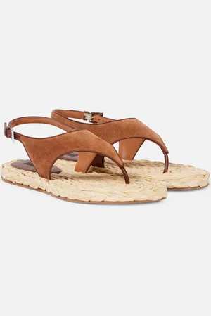 PARIS TEXAS Amalfi suede thong sandals