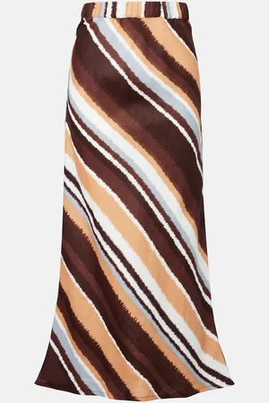 FAITHFULL THE BRAND Dalicenca striped linen maxi skirt