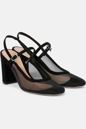 Gianvito Rossi 55 leather slingback pumps