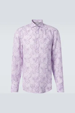 Brunello Cucinelli Printed linen shirt