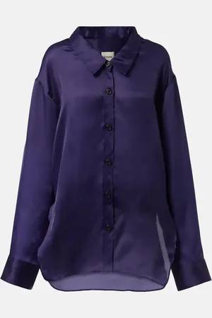 Khaite Herschel silk organza shirt