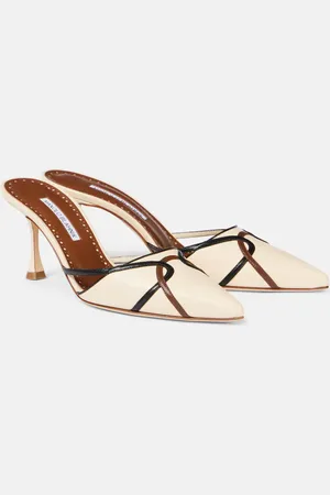 Manolo Blahnik Ragheb 70 leather mules
