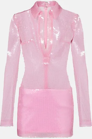 DAVID KOMA Sequined polo dress