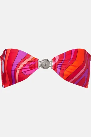 Puccini Marmo embellished bikini top