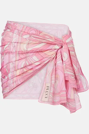 Puccini Patchwork cotton beach cover-up