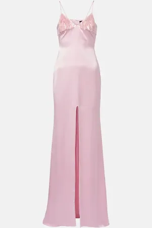 DAVID KOMA Sequined satin gown