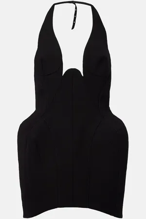 MUGLER Scalloped minidress