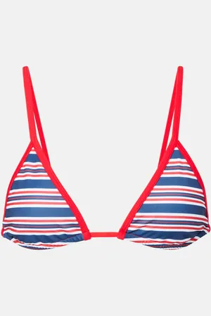 Jade Swim Via striped bikini top