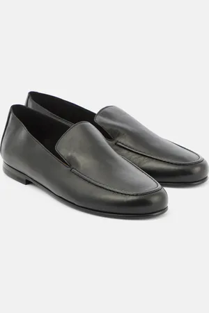 The Row Colette leather loafers